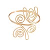 Iron Spiral Flower Upper Arm Cuff Bangles for Women WGE9B06-01-4