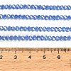 Electroplate Glass Beads Strands GL-CBAA615-02F-4