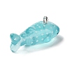 Sea Animal Theme Transparent Resin Pendants X-RESI-D071-04A-2