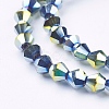 Electroplate Glass Beads Strands X-EGLA-S057-3-3