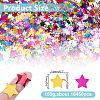 150g PET Plastic Star Confetti DIY-HY0003-66A-2
