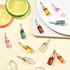 12Pcs 6 Colors Resin Pendants RESI-YW0005-89-4