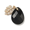 Natural Black Onyx(Dyed & Heated) Pendants G-K422-02KCG-01-1