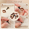 80 Sets 8 Colors Plastic Craft Eyes KY-PH0001-92-4