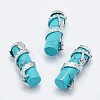 Synthetic Turquoise Pendants G-O163-E17-1