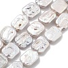 Natural Baroque Keshi Pearl Beads Strands PEAR-P064-01F-06A-01-2