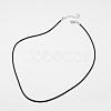 Round Leather Cord Necklaces Making MAK-I005-4mm-1