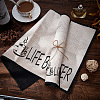 Coffee Theme Cotton and Linen Cup Mats AJEW-WH0201-013-5