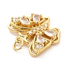 Rack Plating Brass Cubic Zirconia Pendants KK-K270-15G-4