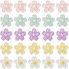 40pcs Sakura Series Opaque Resin Cabochons CRES-SP0001-17-1