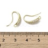 Brass Micro Pave Cubic Zirconia Earring Hooks KK-C048-14E-G-3