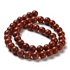 Natural Red Jasper Beads Strands G-I199-25-8mm-2