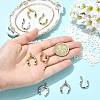2Pcs Brass Micro Pave Cubic Zirconia Pendants KK-FS0002-14G-4