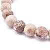 Natural Maifanite/Maifan Stone Bead Stretch Bracelets BJEW-K212-C-044-3