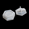 Hexagon Shape Candle Jar Molds DIY-K073-03-5
