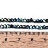 AB Color Plated Transparent Glass Rondelle Beads Strands EGLA-T029-2mm-10R-4