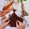 4Pcs 4 Colors High Temperature Fiber Long Flat Curly Hairstyle Doll Wig Hair DOLL-GL0001-04B-3