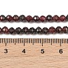 Natural Red Garnet Beads Strands GG-CBA1497-A04-4mm-5