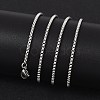 Tarnish Resistant 304 Stainless Steel Venetian Chain Necklace Making STAS-A028-N032P-4