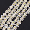 Handmade Millefiori Glass Bead Strands LAMP-J035-10mm-48-1