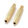 Rack Plating Eco-friendly Brass Beads KK-M257-08A-G-2