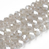 Electroplate Glass Beads Strands EGLA-A034-J6mm-A15-1