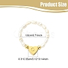 Natural Freshwater Pearl & 304 Stainless Steel Bead Finger Rings RJEW-FS00001-17-3