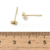 Brass Studs Earrings Finding KK-K383-01C-G-3