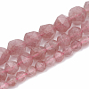 Natural Strawberry Quartz Beads Strands G-S332-8mm-006-2