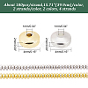 4 Strands 2 Colors Electroplate Non-magnetic Synthetic Hematite Beads Strands G-BC0001-42-2