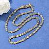 304 Stainless Steel Rope Chain Necklaces NJEW-F226-03G-05-5