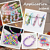 Thanksgiving Day Theme 100Pcs 5 Colors Opaque Acrylic Beads MACR-SP0001-01B-06-5