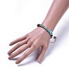 Chip Natural & Synthetic Mixed Stone Bracelets BJEW-JB04394-4