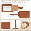 6Pcs PU Leather Luggage Tag AJEW-ME0002-09A-3