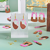 DIY Two Tone Dangle Earring Making Kit DIY-TA0009-01A-7