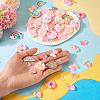 70Pcs 14 Styles Opaque & Trasnaprent Resin Cabochons RESI-TA0004-77-7