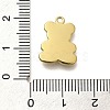 Ion Plating(IP) 304 Stainless Steel Pave Shell Pendants X-STAS-K263-62G-3