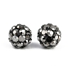 Polymer Clay Rhinestone Beads RB-H284-6MM-Half-1-3