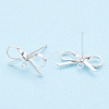 Brass Stud Earring Findings KK-S350-013S-1