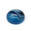Dyed Natural Striped Agate/Banded Agate Cabochons X-G-R348-16mm-01-2