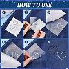 Triple Heart Eco-Friendly Acrylic Hotfix Rhinestone DIY-WH0419-69A-3