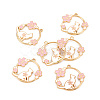 Eco-Friendly Alloy Enamel Pendants ENAM-T011-60-NR-1