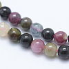 Natural Multicolor Tourmaline Beads Strands G-J373-08-4mm-2