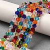 Transparent Electroplate Glass Beads Strands EGLA-A039-T4mm-L29-4