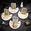 Wooden Tarot Card Stand Holder DJEW-WH0034-33B-4