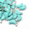 Moon Natural & Synthetic Mixed Stone Pendants X-G-Q369-M-2