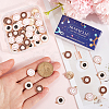 60Pcs 3 Colors Alloy Enamel Pendants ENAM-SC0005-77-3