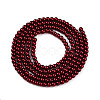 Baking Paint Pearlized Glass Pearl Bead Strands HY-N002-2mm-A13-3