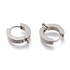 Tarnish Resistant 304 Stainless Steel Huggie Hoop Earrings Findings X-STAS-I167-01A-P-2