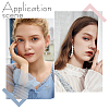 4 Styles Alloy Resin Hoop Earring Set for Women EJEW-UN0002-79-5